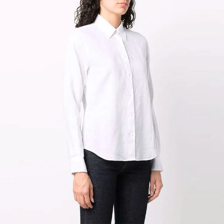 ASPESI Pointed Collared Buttoned Shirt-2