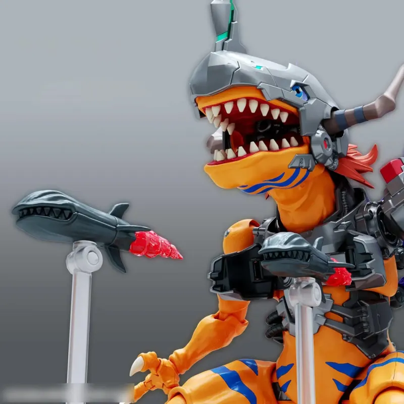 BANDAI Figure rise Standard Amplified Digimon Metal Greymon Model Kits-3