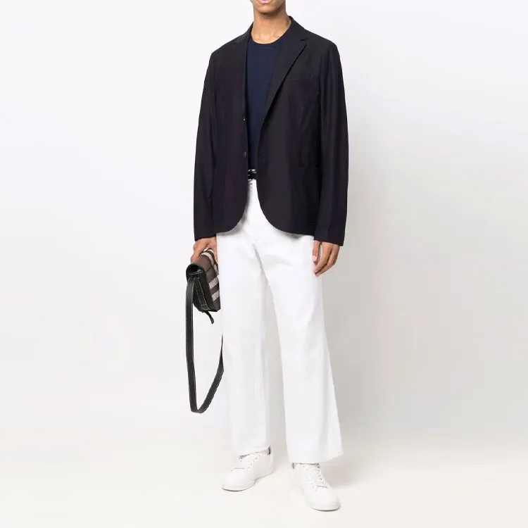 HARRIS WHARF LONDON Notched lapels Single breasted Blazer-1