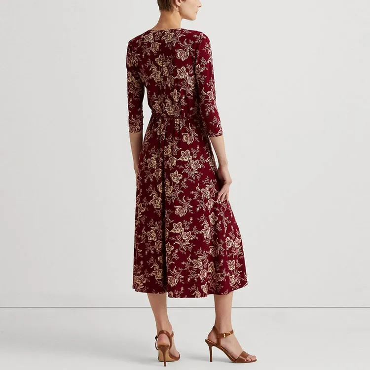 Polo Ralph Lauren Short-Sleeved Dresses Women's Red-2