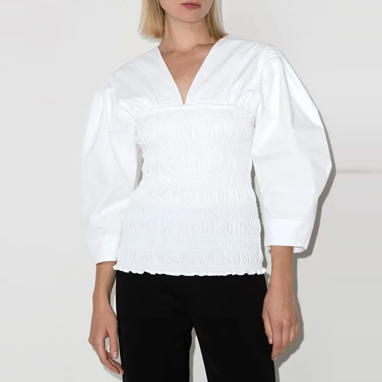 GANNI Shirts Women's White-1