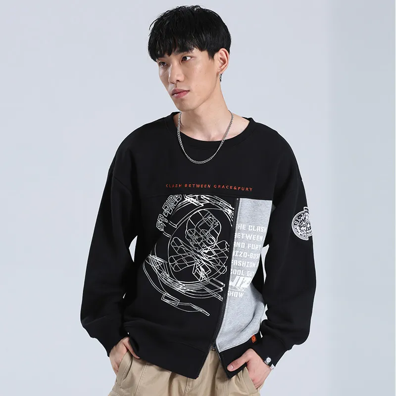ONIARAI Sweatshirts Men Black-4