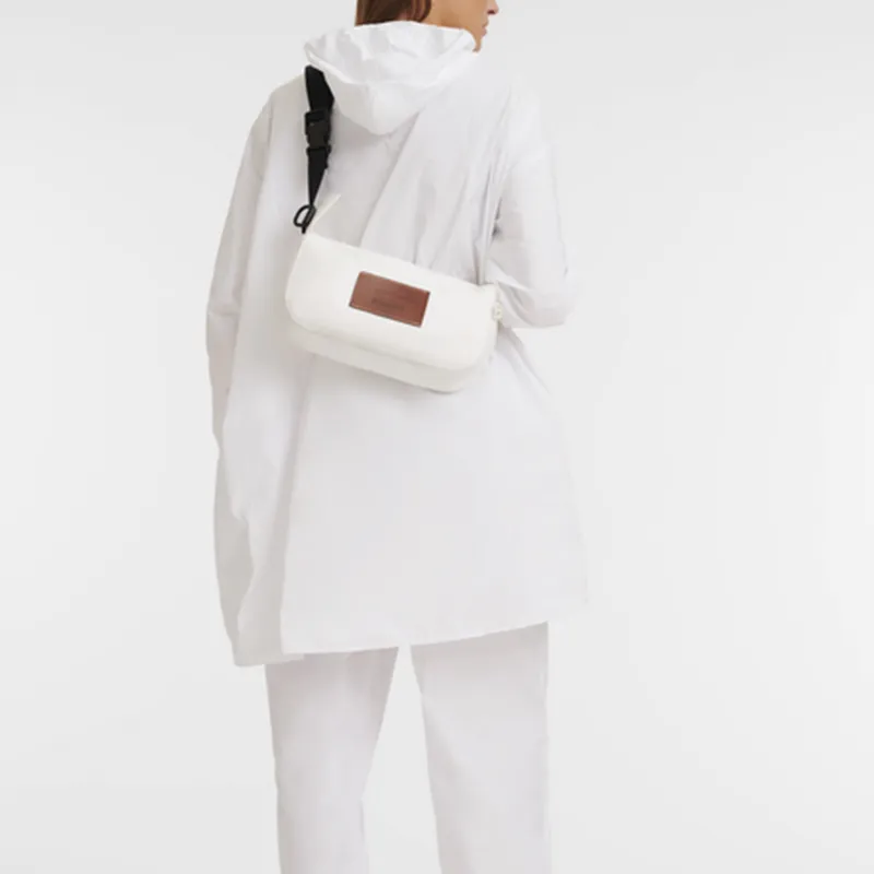 LONGCHAMP D'HEYGERE Collaboration Polyester Shoulder Bag Backpack Women's White-6