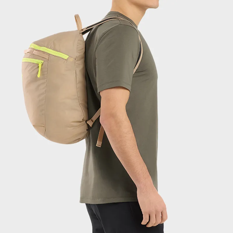 Arcteryx Nylon Backpack Regular Unisex Wisteria Brown/Sprint Green-2