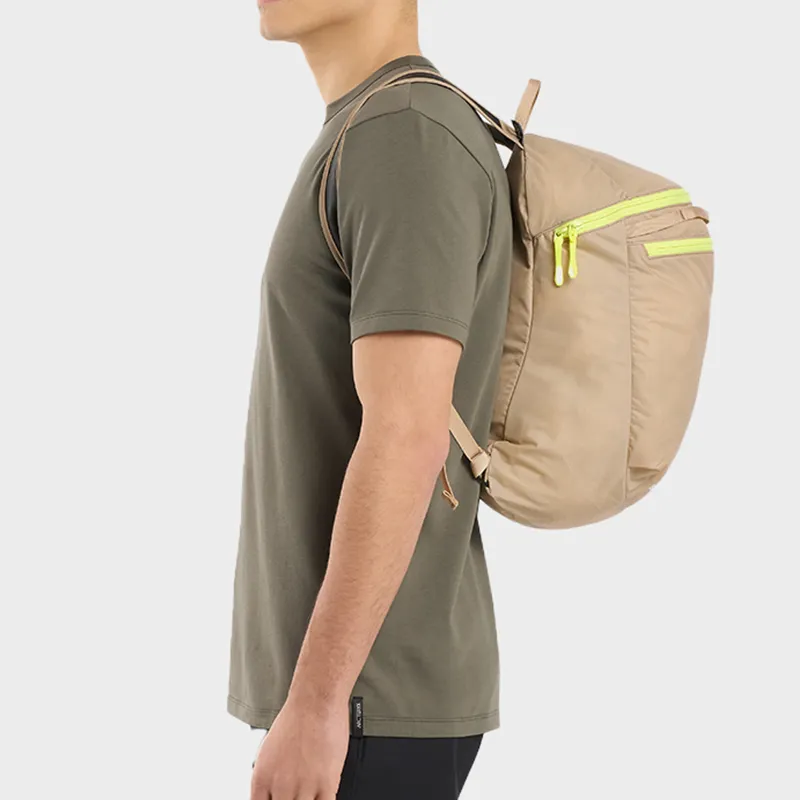 Arcteryx Nylon Backpack Regular Unisex Wisteria Brown/Sprint Green-3