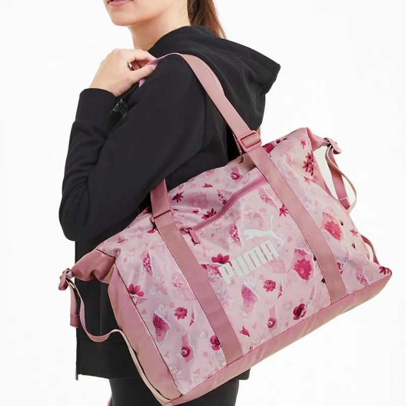 PUMA Polyester Tote Bag Shopping Bag Handbag Regular Women's Pink-3