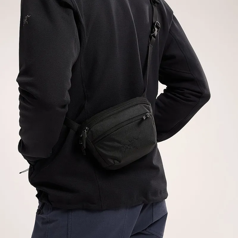 Arcteryx 2.5L Outdoor Bags Recycled Polyester Black Unisex-5