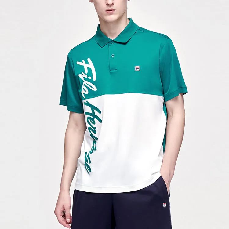 FILA Polo Shirts Men Dark Iron Green-2