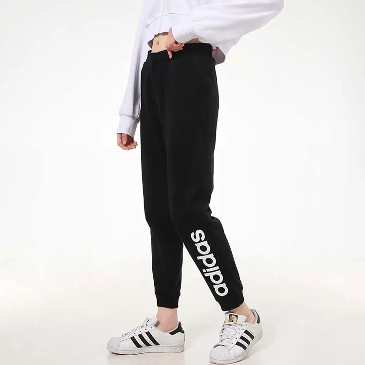 Adidas Neo Knitted Sports Pants Women's Black-2