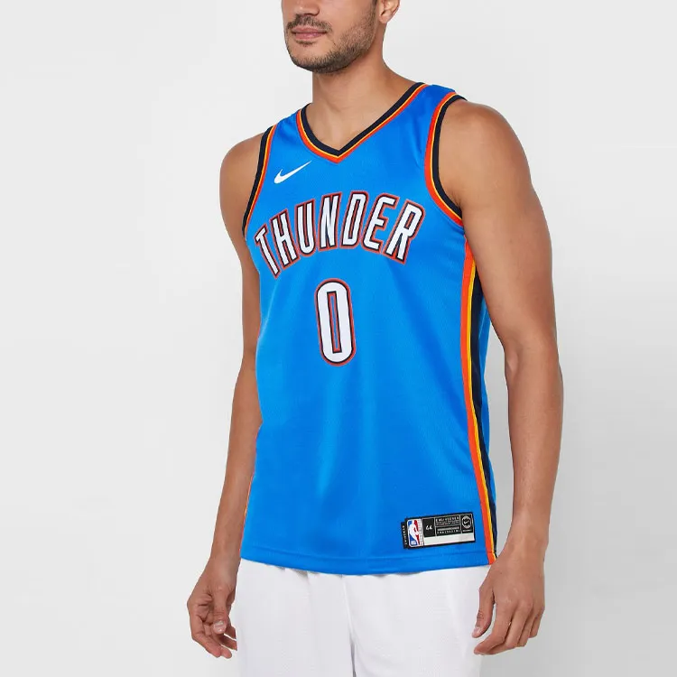 Nike X NBA Basketball Jersey Men's Blue-4