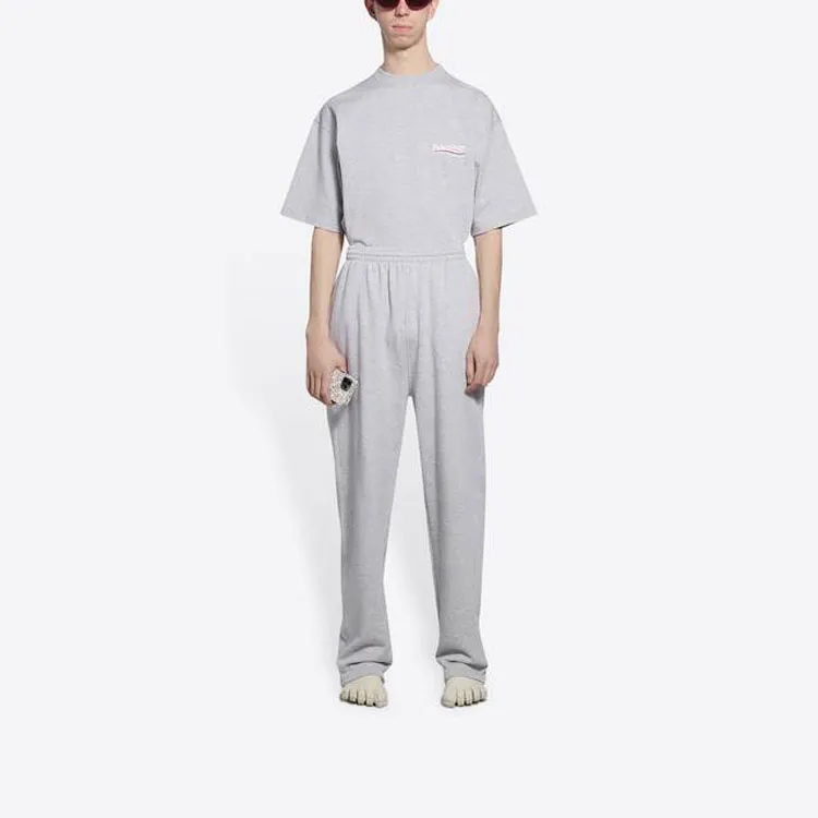 Balenciaga Political Campaign Large Fit Jogging Pants Grey-2