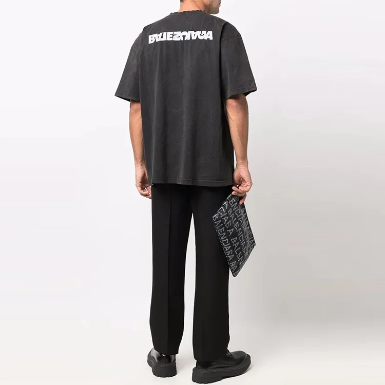Balenciaga T Shirt Unisex Black-5