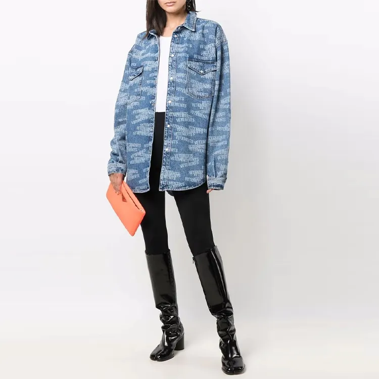 Vetements Denim Jackets Unisex Blue-1
