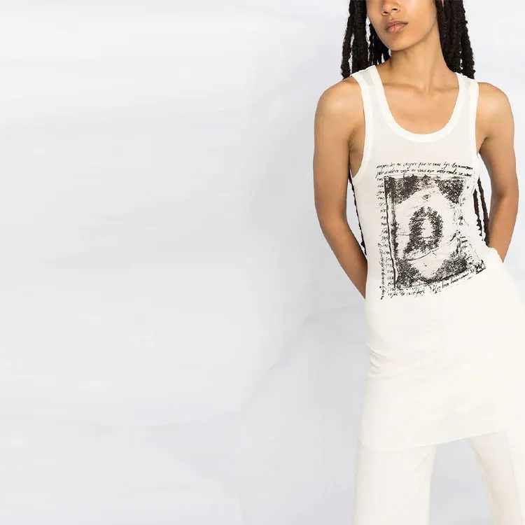 Ann Demeulemeester Sleeveless Dresses Women's White-5