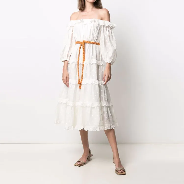 Zimmermann Sleeveless Dresses Women's White-1