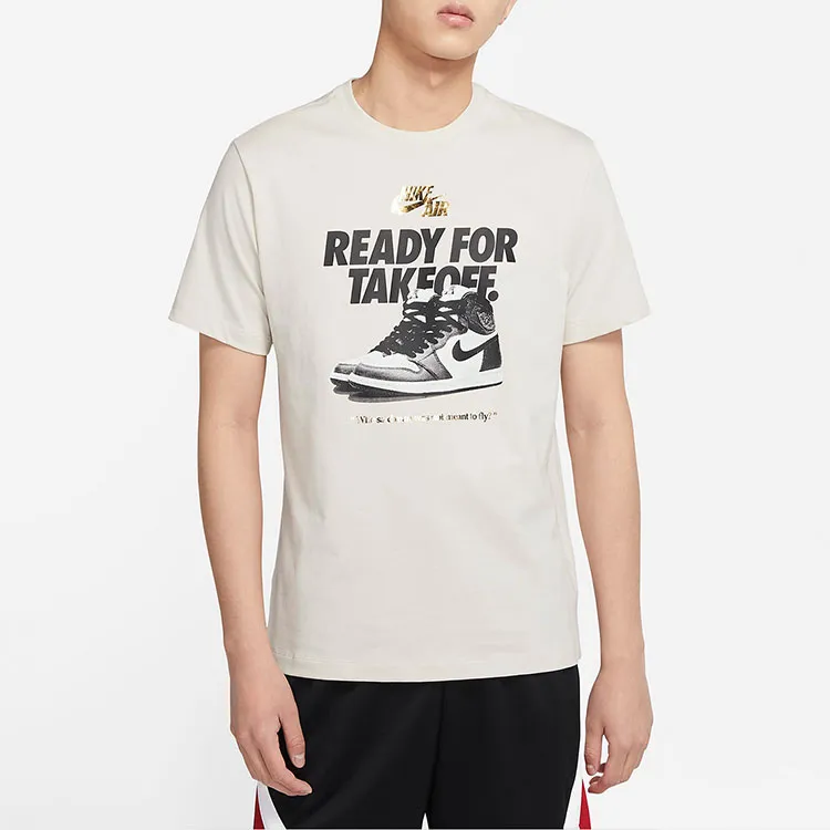 Jordan Set in Sleeve T Shirt Men's White-4
