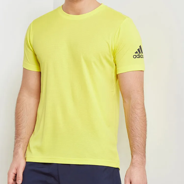 Adidas T Shirts Men Bright Yellow-3