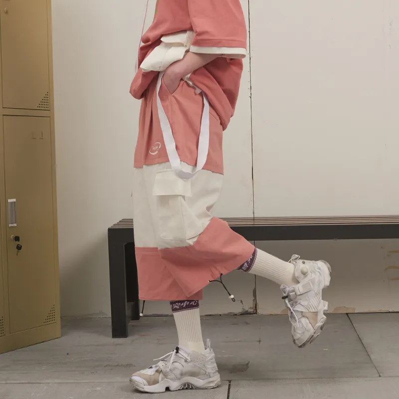 FRLMK Cargo Pants Unisex Pink-2