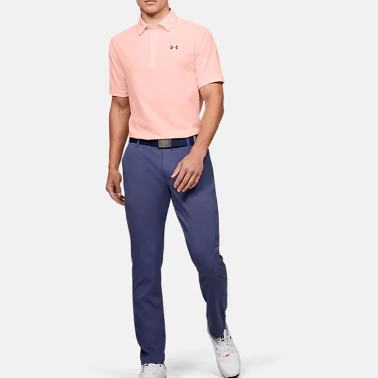 Under Armour Playoff Polo Shirts Men Light Pink-3