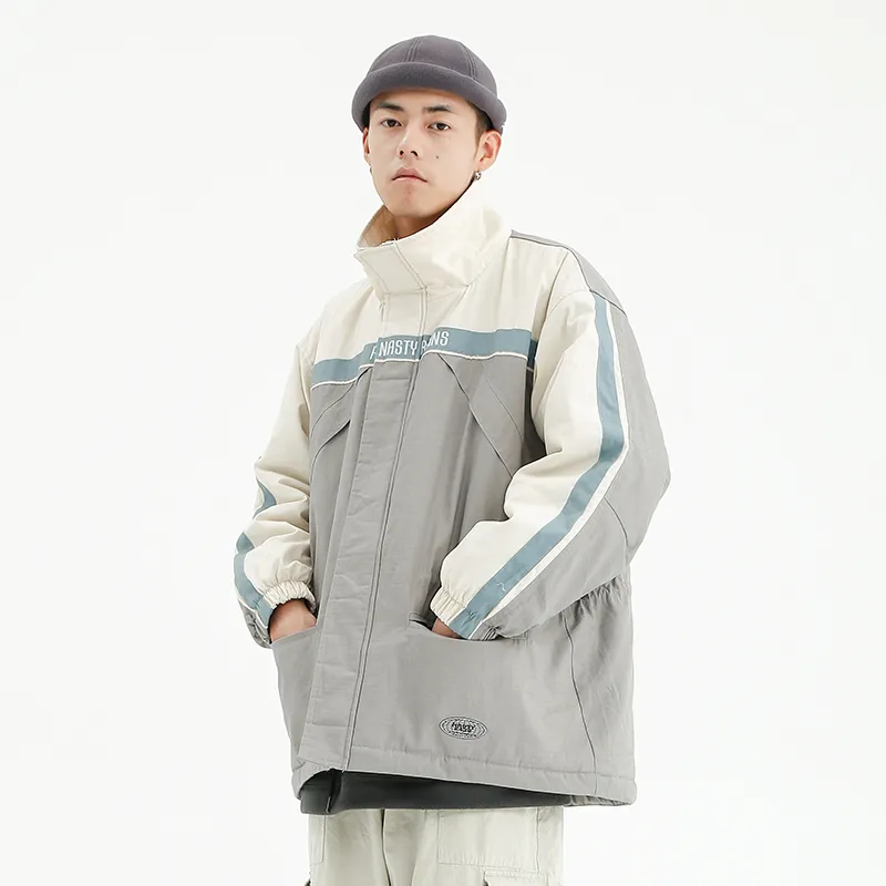 F426 Loose Fit Jacket Unisex Gray-4