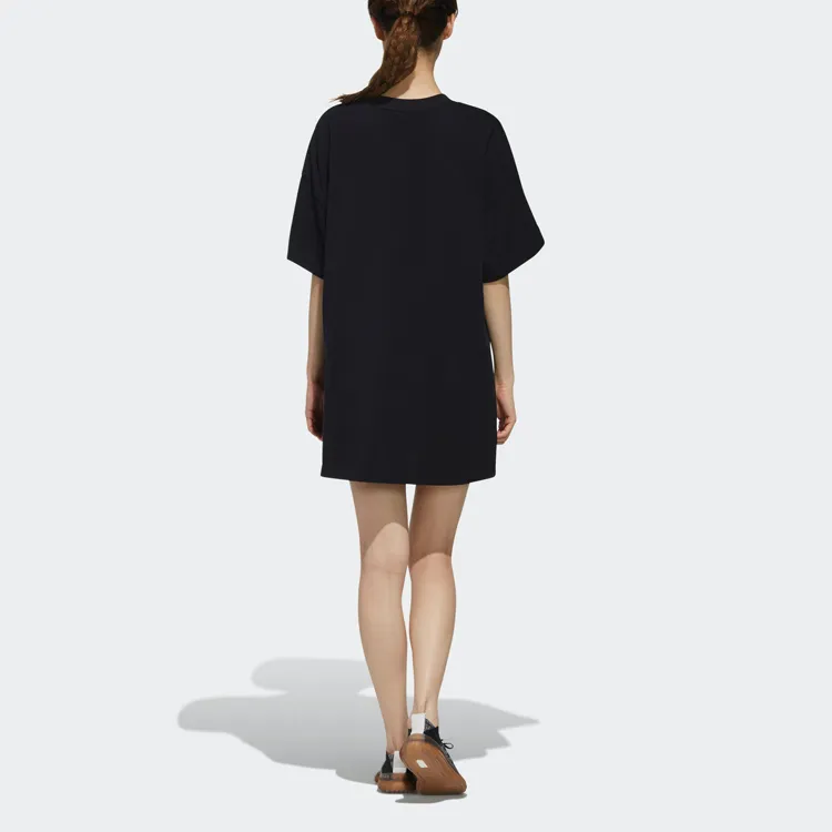 Adidas Short Sleeved Dresses Women's Black-3