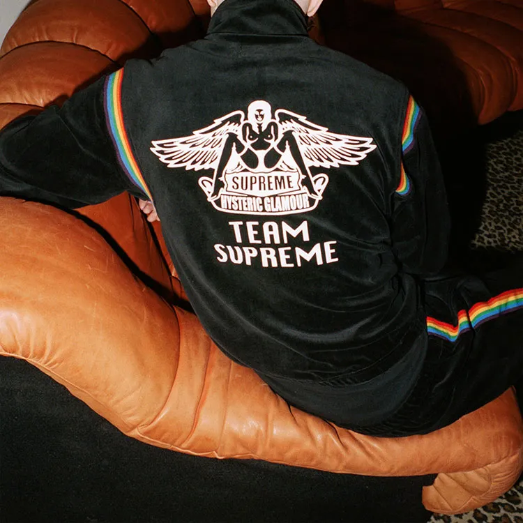 Supreme X Hysteric Glamour Velour Track Jacket-2