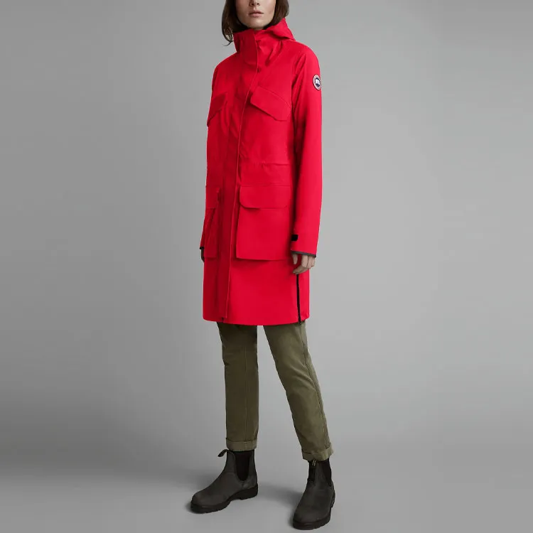 Canada Goose Trench Coats Women's Red-7