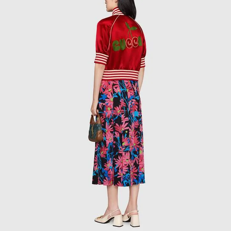GUCCI Jackets Coats Women's Red-5
