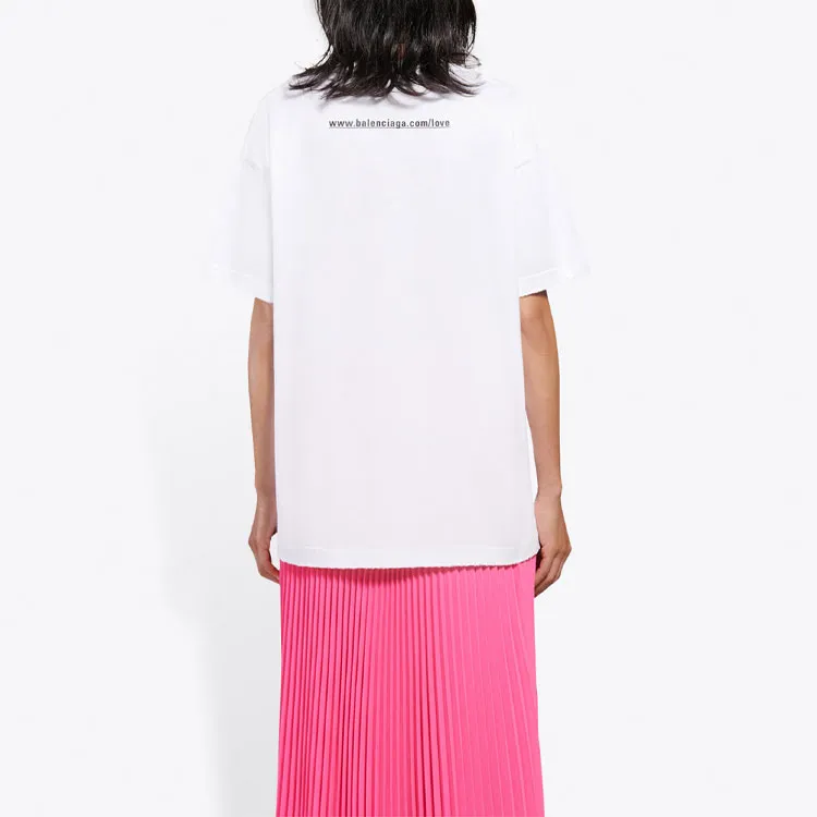 Balenciaga T Shirt Women's Regular Fit White-3