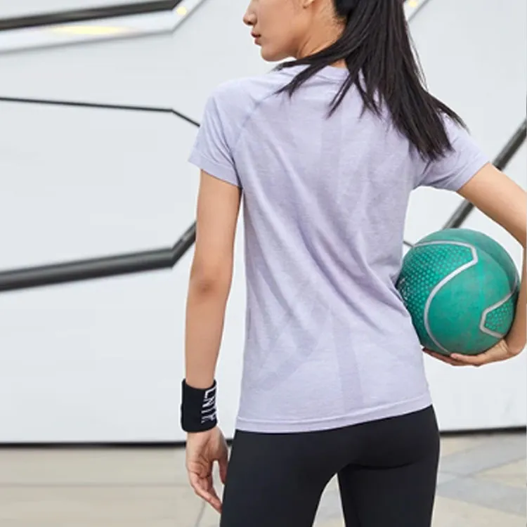 LINING T Shirts Women's Light Dusty Purple-3
