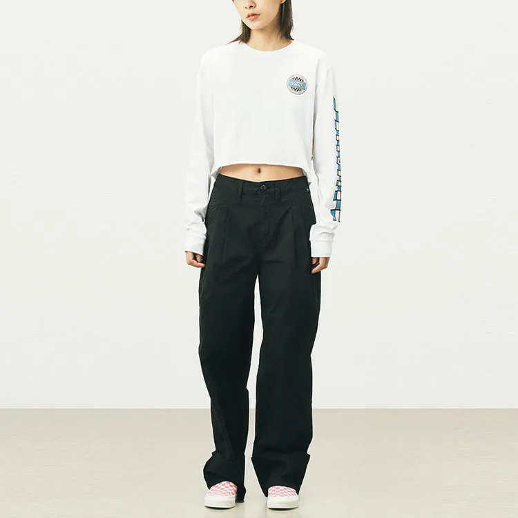 Vans Crop Tops Women's White-2