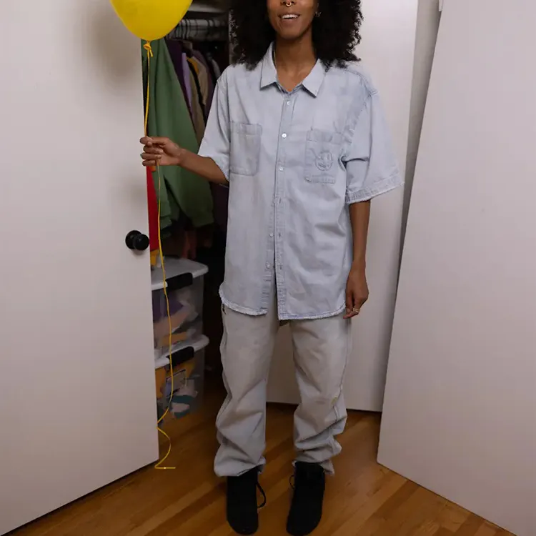 Drew House Lightweight Denim Ss Shirt-4