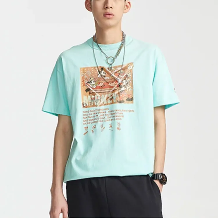 LiNing x Disney T Shirt Men's Light Blue-2