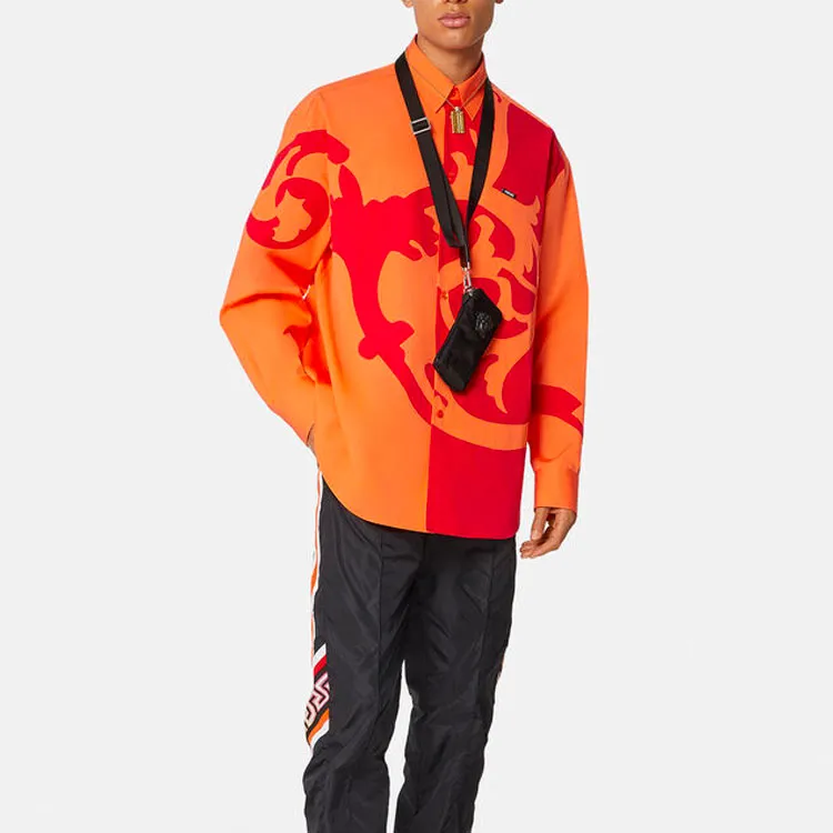 VERSACE Shirts Men Orange-1