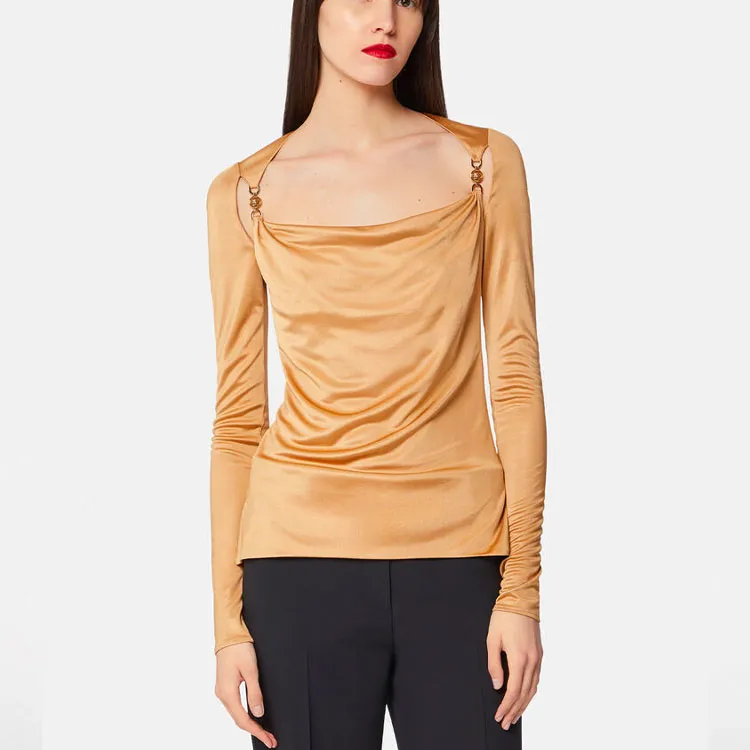 VERSACE T-Shirts Women's Brown-1