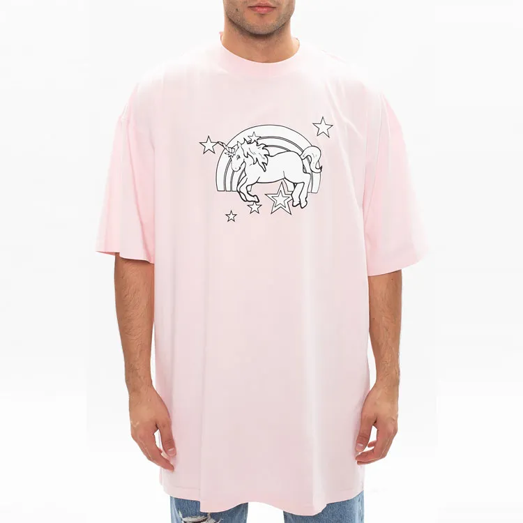 Vetements T Shirts Men Pink-2