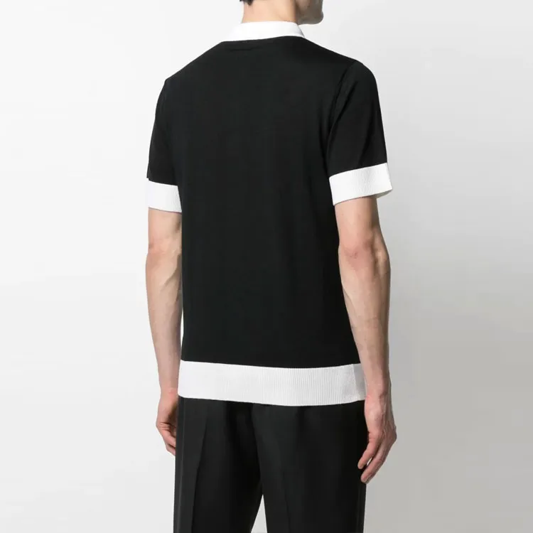 BALMAIN Polo Shirts Men Black-3