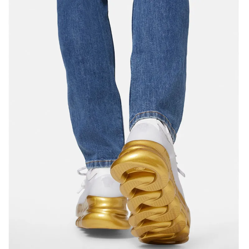 VERSACE Chain Reaction White Gold Sole-5