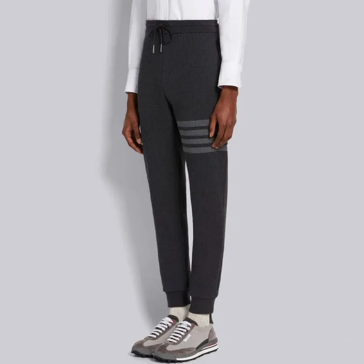 THOM BROWNE 4 Bar Tapered Track Pants-4