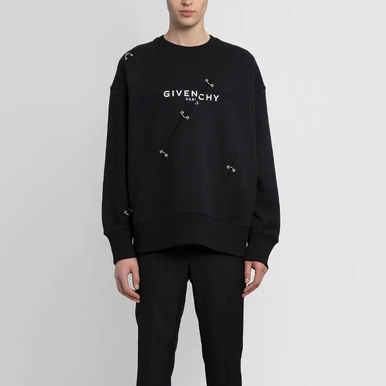 Givenchy Oversized Sweatshirt With Metal Details-2