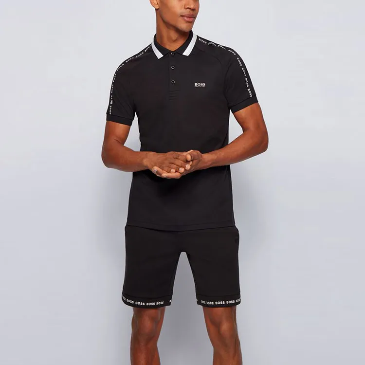 HUGO BOSS Polo Shirts Men Black-3