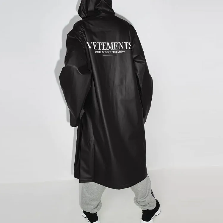 Vetements Trench Coat Women's Black-5
