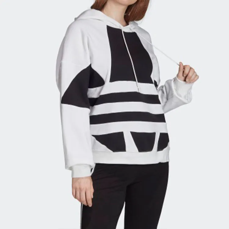 Adidas Big Trifoil Pullover Hoodie White/Black-4