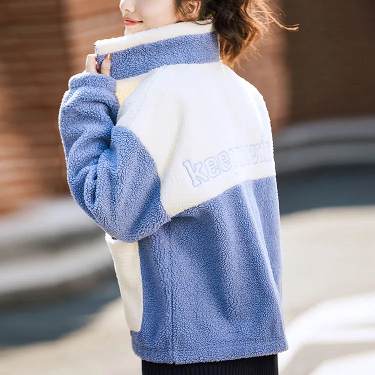 ANTA Life Collection Velvet Jackets Women's Oriole's Chirp Blue-5