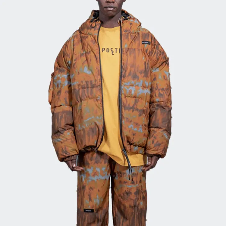 ISO.POETISM Puffer Jackets Men Orange-2