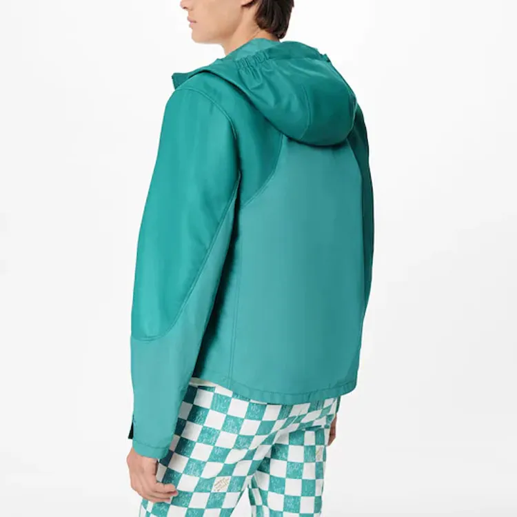 LOUIS VUITTON FW21 Leather Jacket Men's Green-3