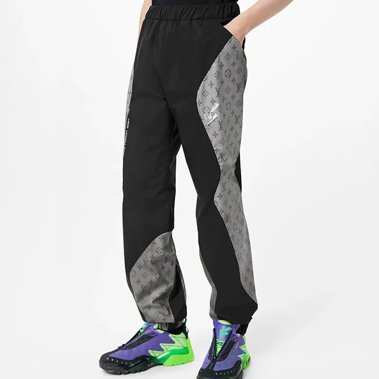 LOUIS VUITTON Knitted Sweatpants Men's Black-3