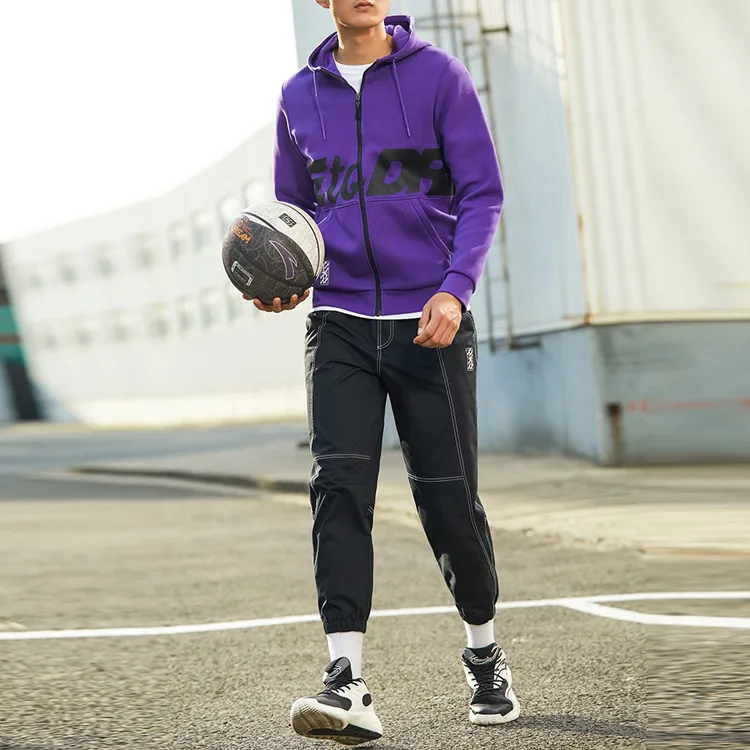 Anta Basketball Collection Jacket Men's Persian Purple-2