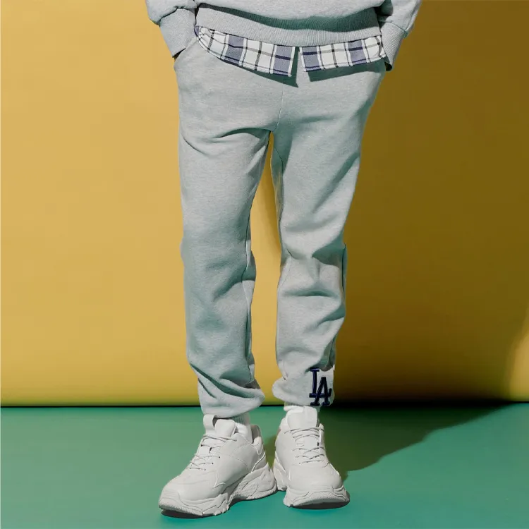 MLB Knitted Sweatpants Unisex Gray-2