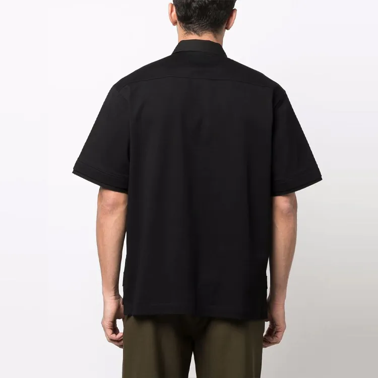 Sacai Polo Shirts Men Black-2